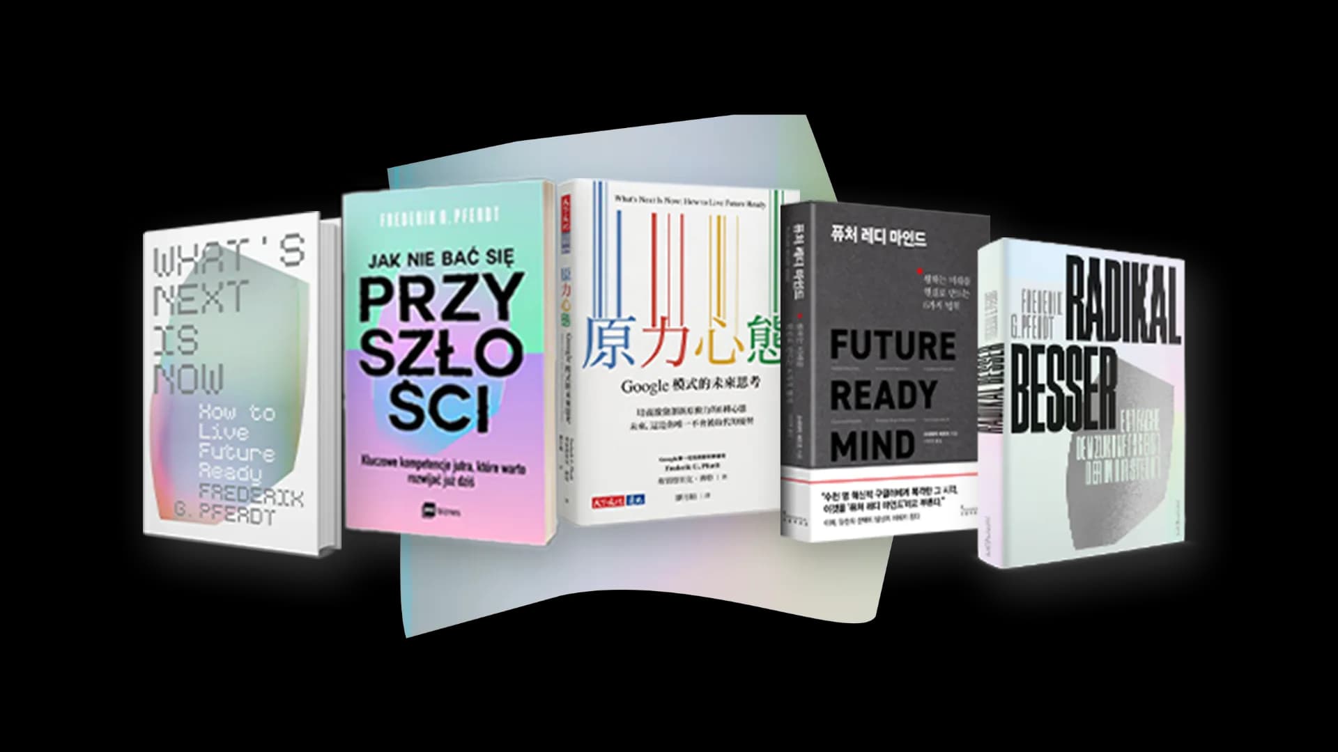 What's Next Is Now in all 5 language editions by Frederik G. Pferdt